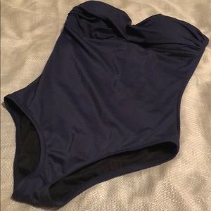 J Crew navy swim suit